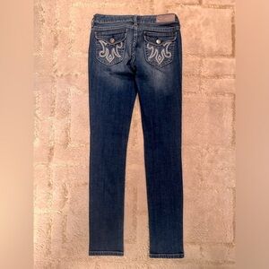 MEK DNM OAXACA skinny leg Jeans! Embroidered pockets, NWOT - size 27